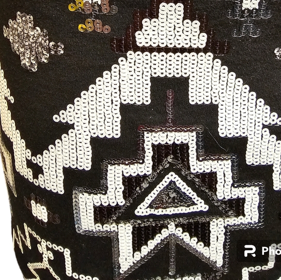 COPY - Express Aztec sequin mini skirt - Picture 2 of 10